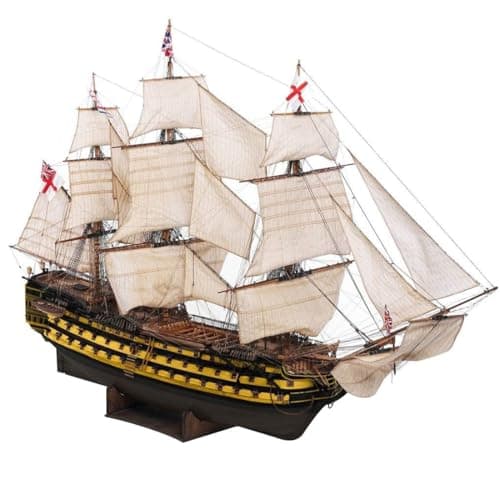 Image of ControlCraze HMS Victory 1/200 Scale Wooden Model Ship Kit – DIY 3D Sailing Warship Puzzle, Historic British Navy Flagship, Premium Gift for Adults & Collectors