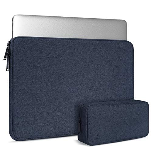 Image of 15.6 Inch Laptop Sleeve Case Bag for HP Envy x360/ Pavilion/Victus 15.6" Gaming Laptop, ASUS VivoBook 15.6/TUF/ZenBook 15, IdeaPad 3, Razer Blade 15.6, Acer Dell Samsung Chromebook, Navy Blue