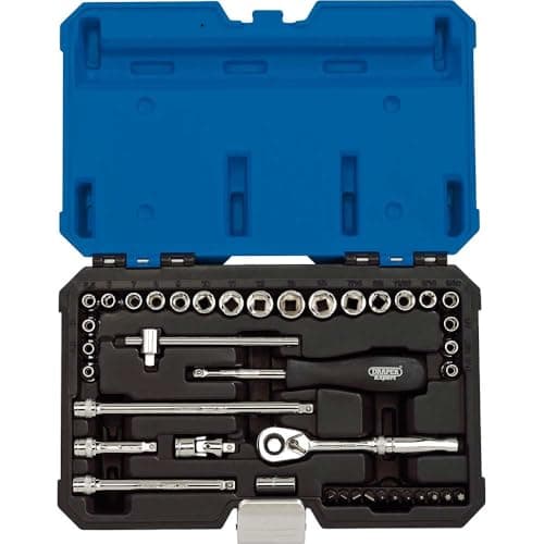 Image of Draper Expert 40 Piece Combination Drive Hex Socket Set Metric and Imperial