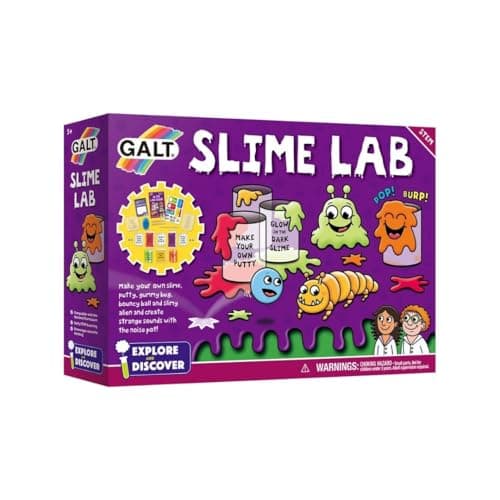 Image of Galt Slime Lab -Explore and Discover STEM Craft and Science Set for Kids -Childrens Slime Making Kit for Boys and Girls -Includes 7 Fun Experiments, Lab Book and Step by Step Guide - Ages 5 Years Plus