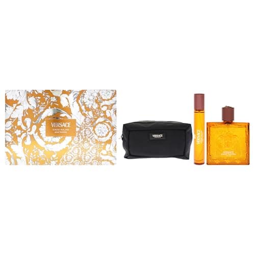 Image of Versace Eros Najim Eau de Parfum Gift Set 2025-100ml Parfum, 10ml Travel Spray and Toiletry Pouch