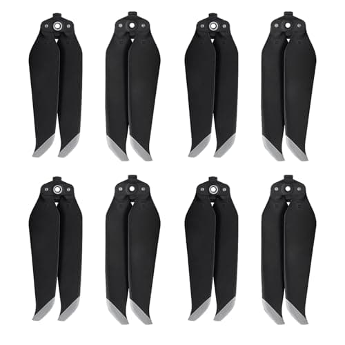 Image of Tosiicop 4 Pairs Mavic Air 2 Propellers Replacement Prop Blades Low Noise Quick-Release 7328 Wings for DJI Mavic Air 2 Drone Accessories Silver Tips