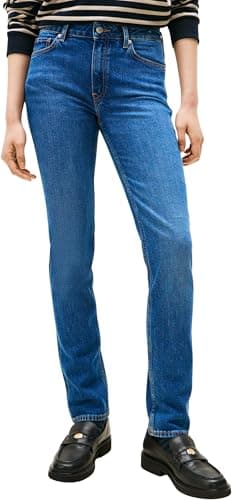 Image of Tommy Hilfiger Women's Flo Slim Fit Jeans, Blue (Flo), 30W/31L