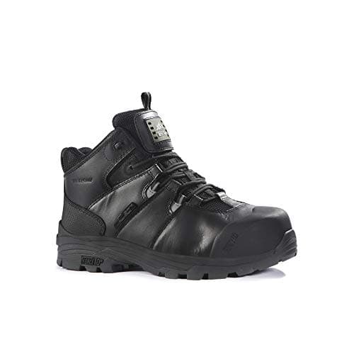 Image of Rock Fall Rhyolite Internal Metatarsal Steel Toe Cap Safety Boot Black Unisex, Fully Waterproof Safety Boots, SRC Slip Rated Work, Heat Resistant Outsole and Metatarsal Protection UK 8