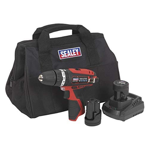 Image of Sealey 12V SV12 Series Ø10mm Combi Drill Kit - 2 Batteries - CP1201KIT