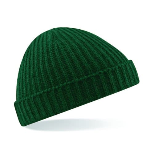 Image of Beechfield Unisex Trawler Beanie Bottle ONE Baseball Cap, Green (Bottle Green), One Size