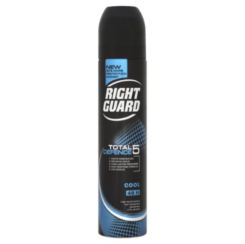 Image of Right Guard Total Defence 5 Cool Anti-Perspirant Deodorant Aerosol 250ml (Pack of 2)
