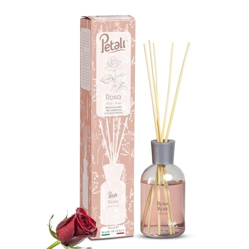 Image of Price's Candles Petali Rose 100ml Reed Diffusers With Reed Sticks For Home & Office | Long Lasting Aromatherapy Air Freshener Diffuser For All Rooms | Elegant Room Fragrance Gift For Women & Men