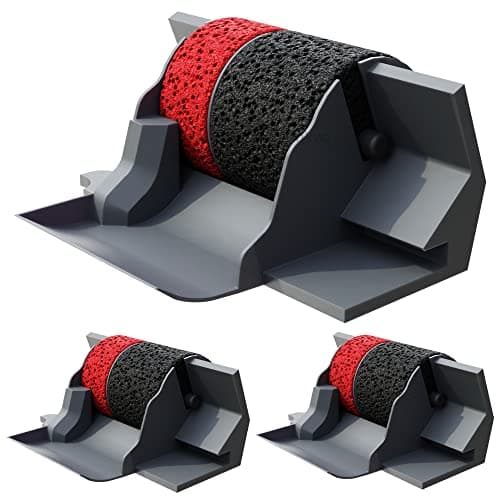 Image of (3 Pack) Inkvo Compatible Replacement Calculator Ink Roller Red and Black IR-40T for Sharp EL-1750V, EL-1801V, Casio HR-100TM, EA772R, and Many More