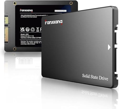 Image of fanxiang SATA SSD 480GB Internal Solid State Drives 2.5 Inches, up to 550MB/s, SATA III Internal SSD 6Gb/s, 3D NAND TLC Storage Drive for Laptop PC Desktop (Black)