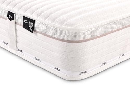 Image of JAY-BE Truecore Hybrid 2200 King Size Mattress, 23cm Thick, e-Pocket Sprung, Medium Firm Mattress, Sustainably Made in the UK, 5ft Kingsize (200 x 150 x 23cm)