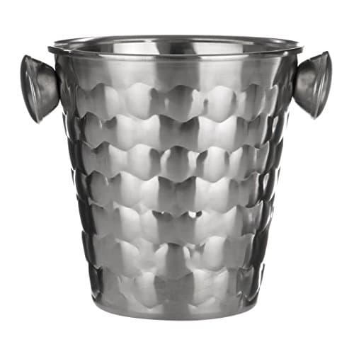 Image of Premier Housewares 507555 Honey Bee Ice Bucket with Handles, Stainless Steel - Silver , 14 x 17 x 14 cm