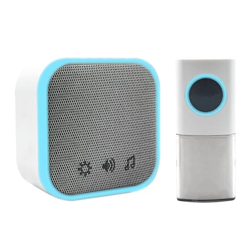 Image of Uni-Com Wireless Portable Door Chime, 150m Operating Range, 30 Different Chimes, LED Chime Alert, 3 Operating Modes, Easy Install, White
