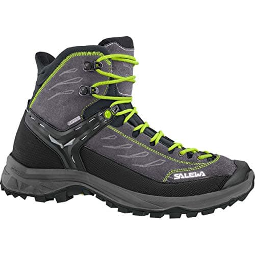 Image of Salewa MS Hike Trainer Mid Gore-TEX, Trekking & hiking boots Men’s, Black (Black Out/Green), 8 UK