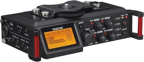 Image of Tascam DR-70D 4-Track Portable Audio Recorder for DSLR Camera