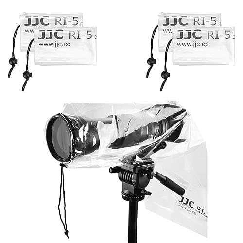 Image of JJC Waterproof Camera Rain Cover Coat Protector for Canon Sony Nikon DSLR Camera with Lens up to 45cm Long (4 Pack)