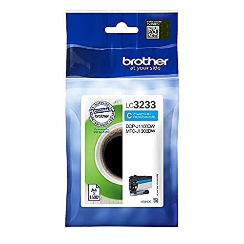 Image of Brother LC-3233C Inkjet Cartridge, Cyan, Single Pack, Super High Yield, Includes 1 x Inkjet Cartridge, Genuine Supplies