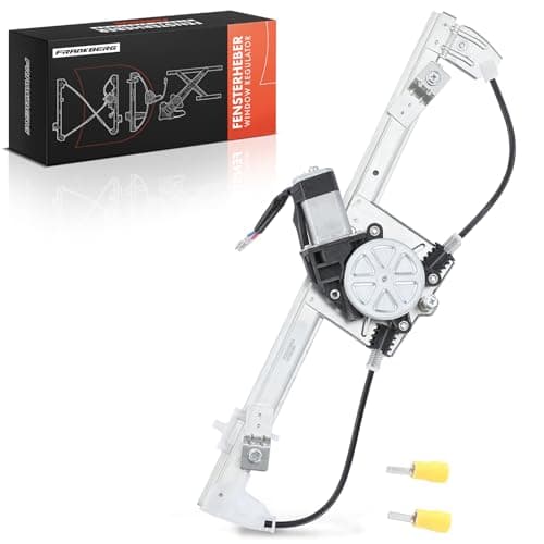 Image of Frankberg Window Regulator with Front Left Motor Compatible with Grande Punto 199 1.2L-1.9L 2005-2012 Punto 199 1.4L 2010-2012 Punto Evo 199 1.2L-1.6L 2008-2012 Replace# 51895385