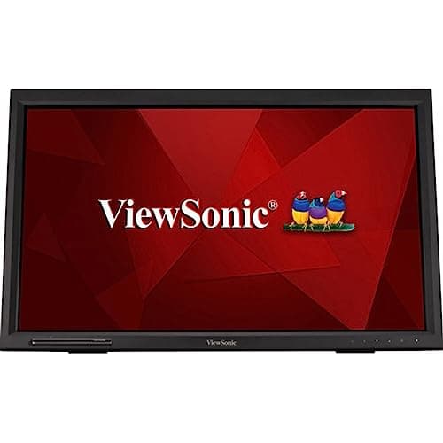 Image of ViewSonic TD2423 24-inch 1080p HD IPS 10-Point Touch Monitor with Scratch-Resistant Screen, Stylus Compatible, Dual Integrated Speakers, HDMI, VGA, DVI, Adjustable Tilt