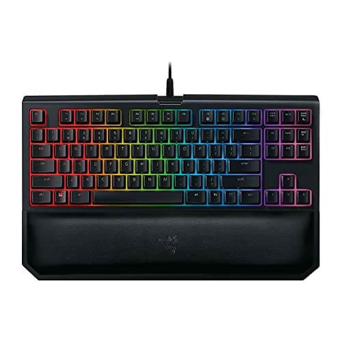 Image of Razer Blackwidow Tournament Edition Chroma V2 - RGB Ergonomic Mechanical Gaming Keyboard - Wrist Rest - Tactile & Silent Orange Switches