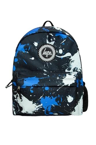 Image of hype Iconic Paint Splatter Backpack (One Size) (Black/Blue/White)