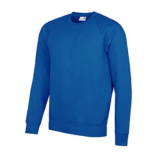 Image of AWDis Men's Academy Raglan Sweatshirt, Blue (Academy Royal Blue), Large