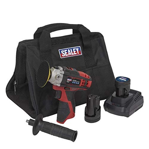 Image of *10D* Sealey CP1205KIT - Cordless Polisher Kit 71mm 12v 2X Batteries - Charger & Bag