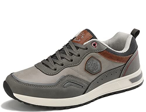 Image of ARRIGO BELLO Mens Casual Shoes Trainers Walking Hiking Business Jogging Classic Outdoor Sneakers Running Size 7-11UK (C Grey, Size_8)