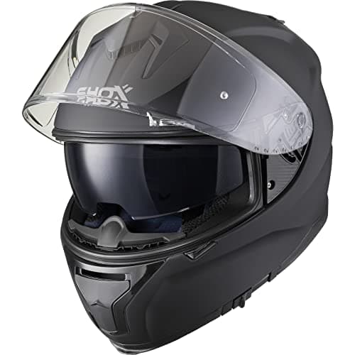 Image of Shox Ammo Solid Motorcycle Helmet L Matt Black