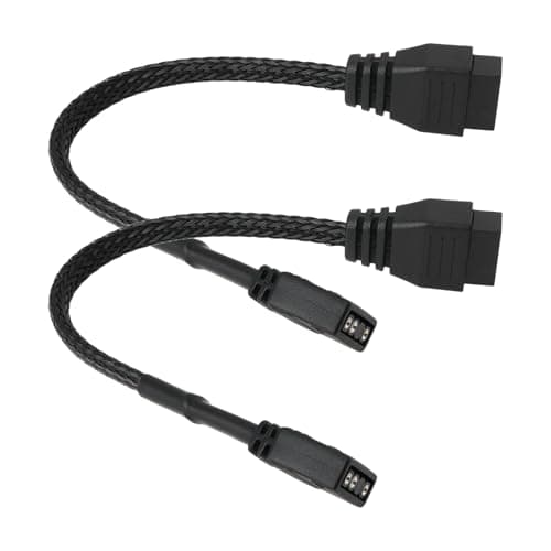 Image of ECSiNG 2Pcs Motherboard ARGB Adapter 16.5cm Cable Compatible with NZXT AER RGB & F120 RGB CORE Fan