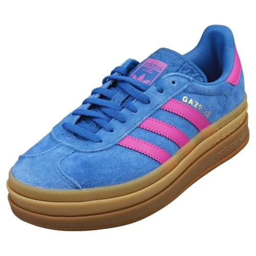 Image of adidas Gazelle Bold Womens Fashion Trainers in Blue Purple - 8 UK