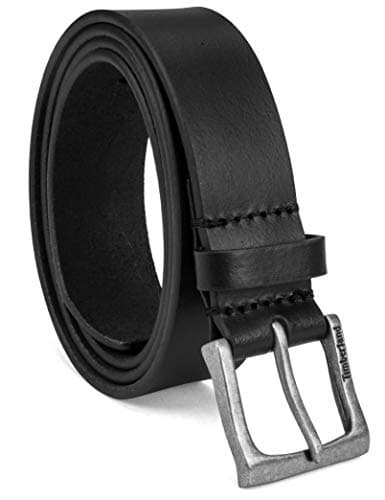 Image of Timberland mens Classic Leather Jean Belt 1.4 Inches Wide, Black, 38
