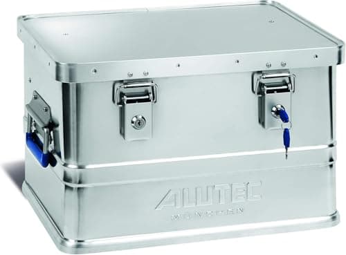 Image of ALUTEC Classic 30 Aluminium Box (Capacity 30 Litres, Inner Dimensions (L x W x H) 405 x 300 x 250 mm/External Dimensions (L x W x H) 430 x 335 x 270, Storage Box, Aluminium Box) 11030