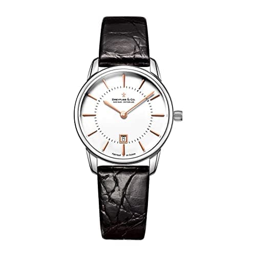 Image of Dreyfuss Womens Quartz Watch, Analogue Classic Display and Leather Strap DLS00135/01