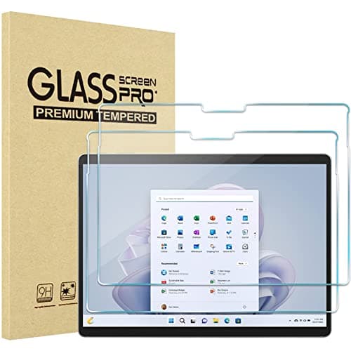 Image of ProCase 2 Pack Screen Protector for Surface Pro 11/10/9 13 inch; Tempered Glass Screen Film Guard for 13.0 inch Microsoft Surface Pro 2024 2022 Release