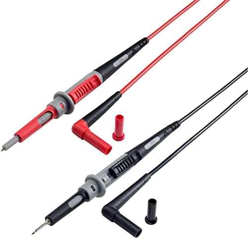 Image of VOLTCRAFT MS-4PS Safety Test Lead 4 mm Safety Plug Test Probe 1.00 m Black Red Pack of 1
