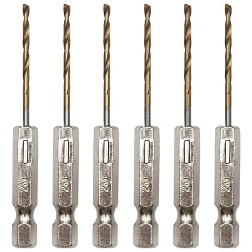 Image of 6PCS Hex Shank Drill Bit Set - 2mm Drill Bits High-Speed Steel, Twist Drill Bit for Wood Metal Plastic, for Versatile Drilling in Various Applications (2mm)