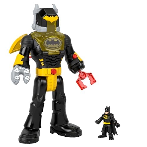 Image of Imaginext DC Super Friends Batman Toys Insider & Exo Suit 12-Inch Robot with Lights & Sounds for Ages 3+ Years, Black, HYG31