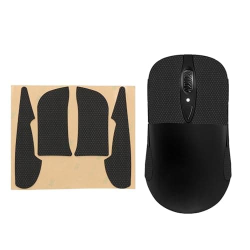 Image of kwmobile Mouse Grip Tape for SteelSeries Sensei Ten/raw/xai Grip Tape - Non-Slip Faux Leather - Black