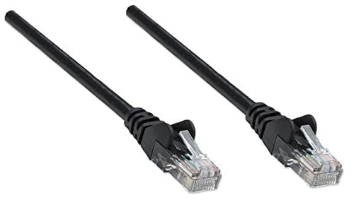 Image of Intellinet Network Patch Cable, Cat6, 5m, Black, CCA, U/UTP, PVC, RJ45, Gold Plated Contacts, Snagless, Booted, Polybag