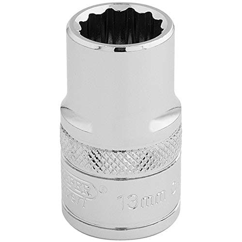 Image of Draper 33105 1/2" Square Drive 12 Point Socket, 13mm Size , Blue