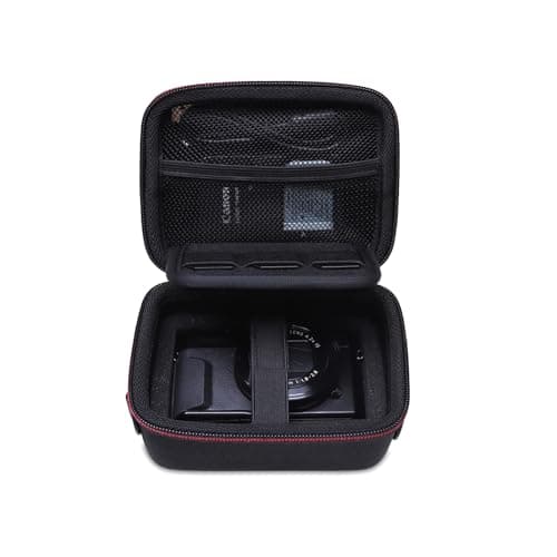 Image of L LTGEM DIY Customized Hard Camera Case for Canon PowerShot SX740 HS Canon G7 X Mark II/ G7 X Mark III Digital Camera Sony, Cameras Travel Carrying Storage Bag-Black
