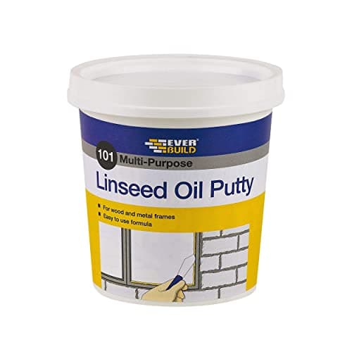 Image of Everbuild 101 Multi-Purpose Linseed Oil Putty – Suitable for Single Pane Glass – Brown – 1kg