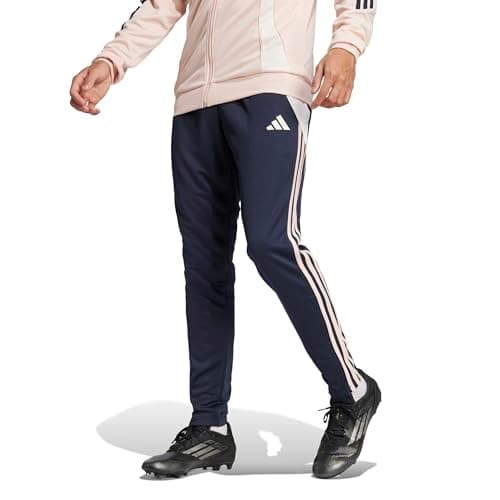 Image of adidas Men's Tiro 24 Soccer Tracksuit Pants, Night Navy/Blush Pink, X-Small