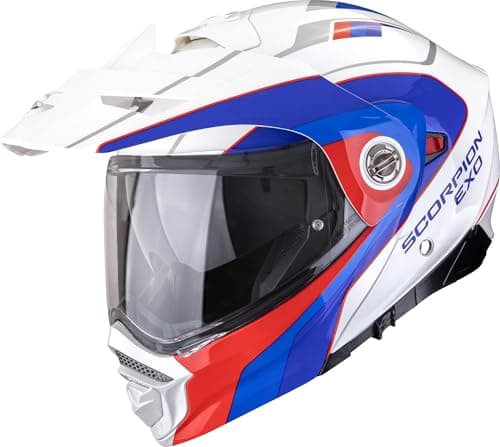 Image of Scorpion ADX-2 Kamps Enduro Helmet, White/Blue/Red, S (55/56)