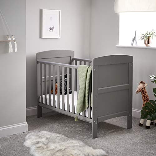Image of Obaby Grace Mini Cot Bed - Taupe Grey, 20OB1307