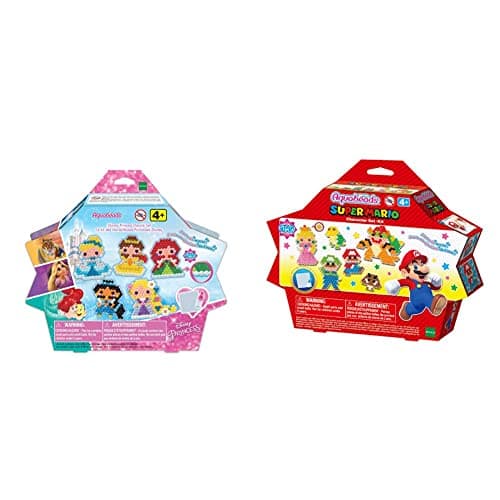 Image of Aquabeads 31946 Brothers Super Mario Character Set & 31606 Disney Princess Dazzle Set Playset