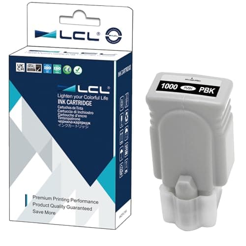 Image of LCL Compatible Ink Cartridge PFI-1000 PBK PFI-1000PBK 0546C001 (1PK Pack Photo Black) Replacement for Canon imagePROGRAF PRO-1000