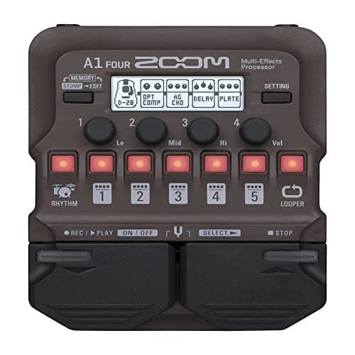 Image of Zoom A1 FOUR Acoustic Instrument Multi-Effects Pedal with 80 effects