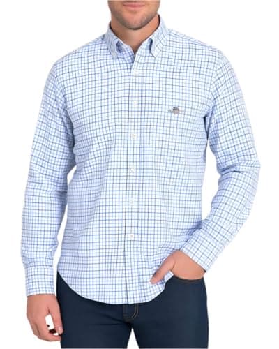 Image of GANT REG Classic Poplin Micro Check, Blue, XL